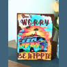 Plaque Décoration Combi Don't Worry be Hippie