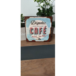 Plaque Retro Vintage Café