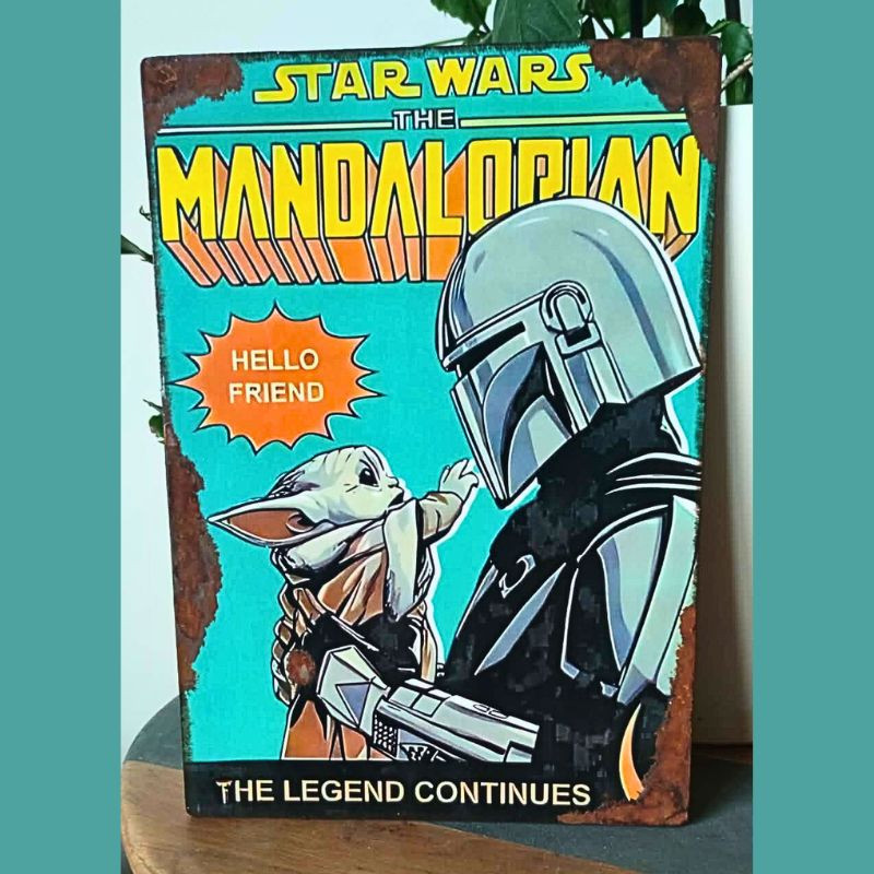 Plaque Décoration Starwars Mandalorian