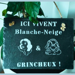 Ardoise déco Blanche Neige...