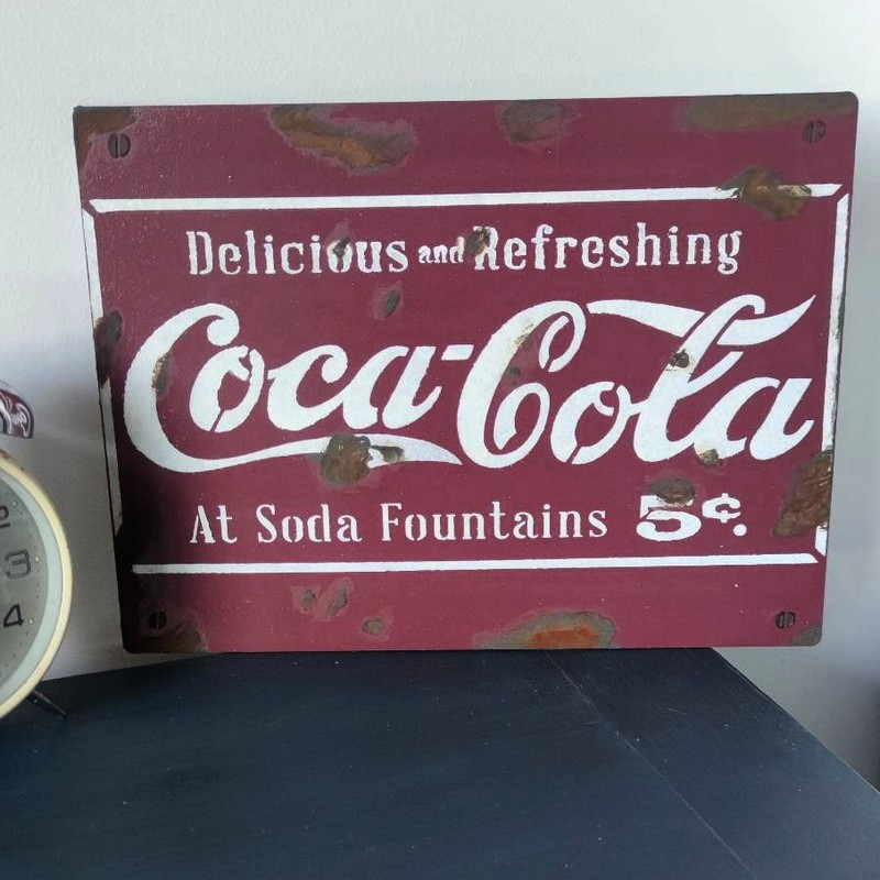 Plaque Retro Coca