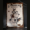 Plaque Retro Vintage Farmer Market