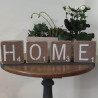 Lettres en bois scrabble HOME