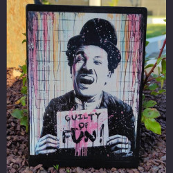 Plaque fun couleur Charlie...