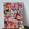 Plaque fun couleur Brigitte Bardot