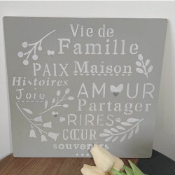 Plaque Vie de Famille
