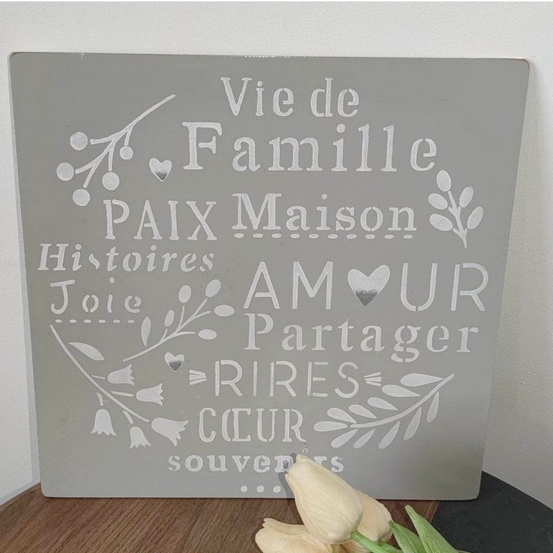 Plaque Vie de Famille