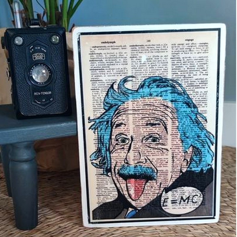 Plaque fun Albert Einstein