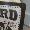 Plaque Hard Rock Retro