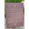 Plaque déco Le Bonheur