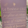 Plaque déco Le Bonheur