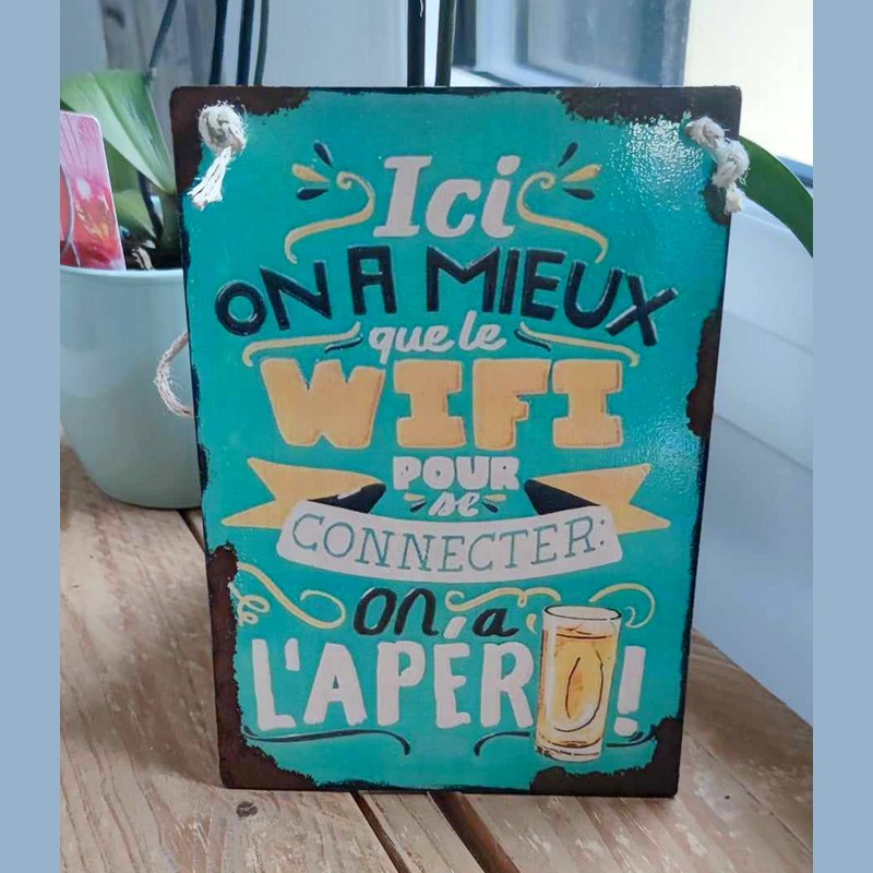 Plaque WIFI Apéro