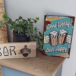 Plaque Don't Worry Beer Happy