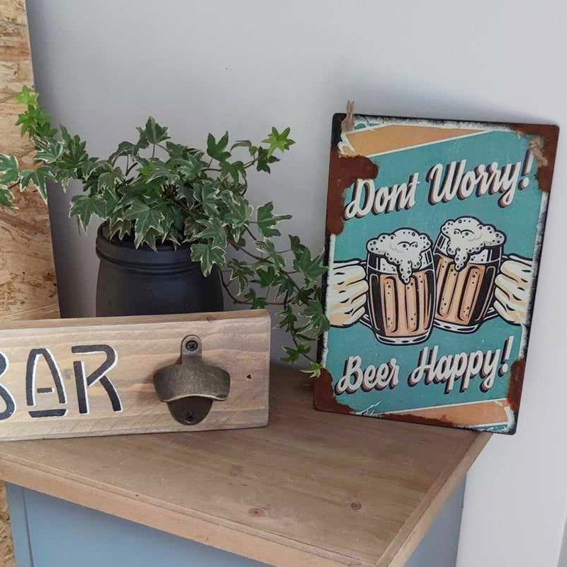 Plaque Don't Worry Beer Happy