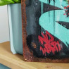 Plaque déco Baiser romantique Fun colorée