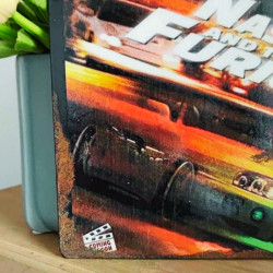 Plaque déco Chat Fast and Furious