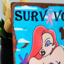 Plaque Déco Survivor Jessica Rabbit