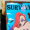Plaque Déco Survivor Jessica Rabbit