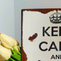Plaque Keep Calm and Be Cool Chat