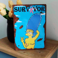 Plaque Déco Survivor Marge...