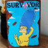 Plaque Déco Survivor Marge Simpson