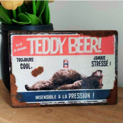 Plaque Déco Teddy Beer