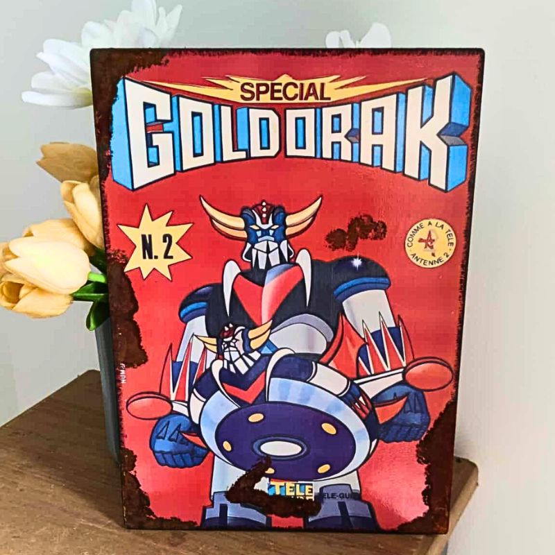 Plaque décoration Goldorak