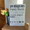 Plaque décoration Règles des Grands-parents