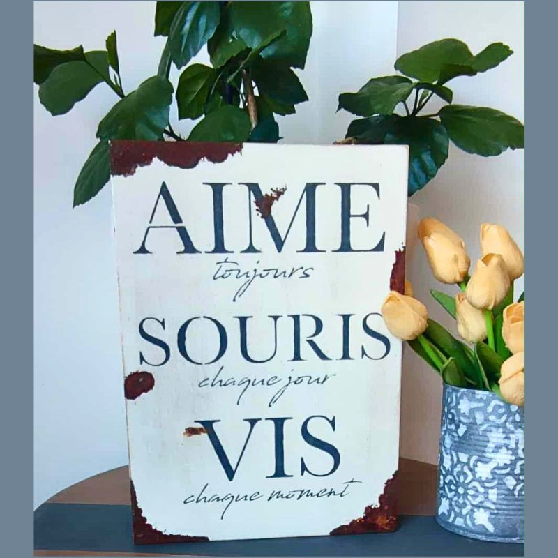 Plaque décoration Aime, Souris, Vis